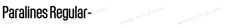 Paralines Regular字体转换